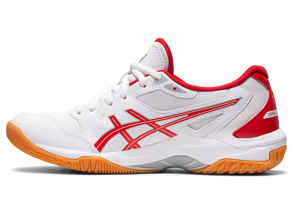 Women's Asics Gel-Rocket 10 Volleyball Shoes White / Red | 0786-CPUNF