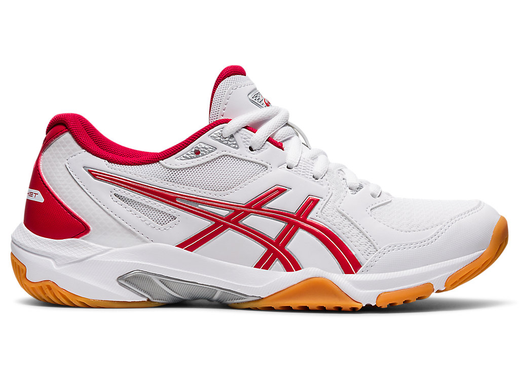 Women\'s Asics Gel-Rocket 10 Volleyball Shoes White / Red | 0786-CPUNF