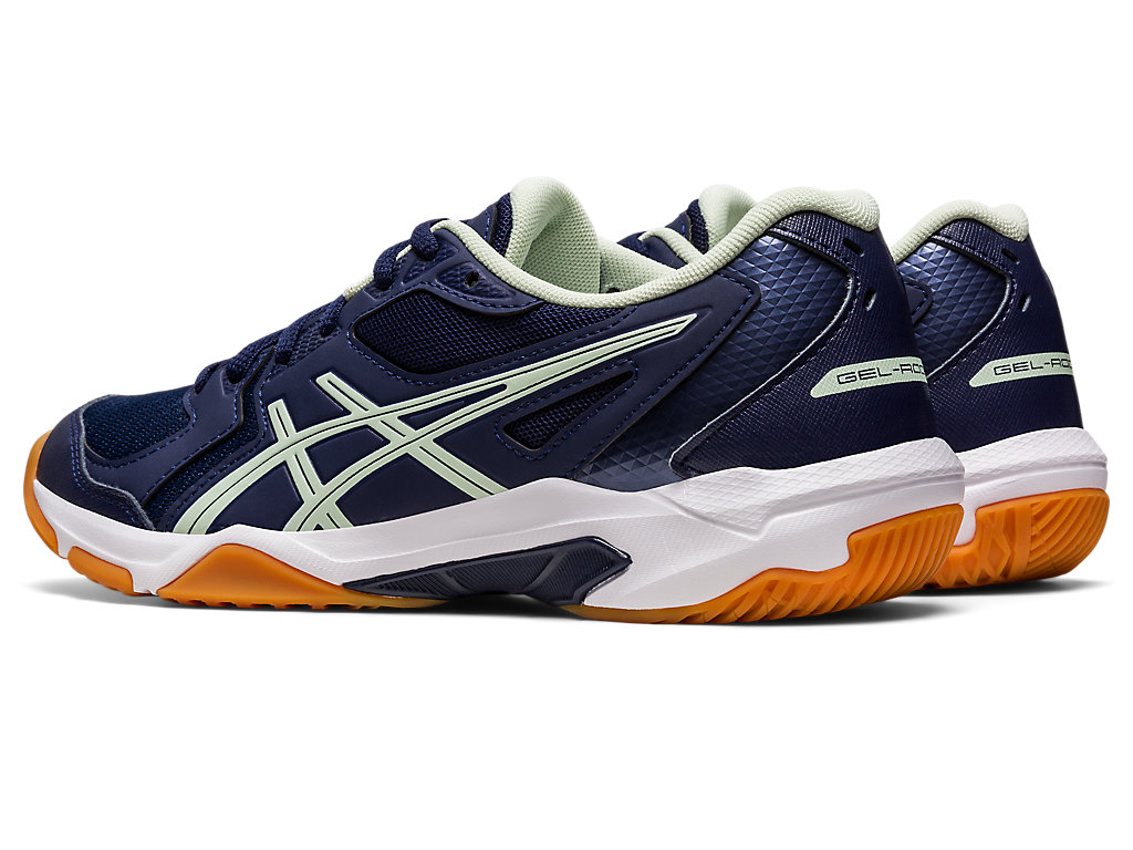 Women's Asics Gel-Rocket 10 Volleyball Shoes Navy / Green | 0896-HZBTG