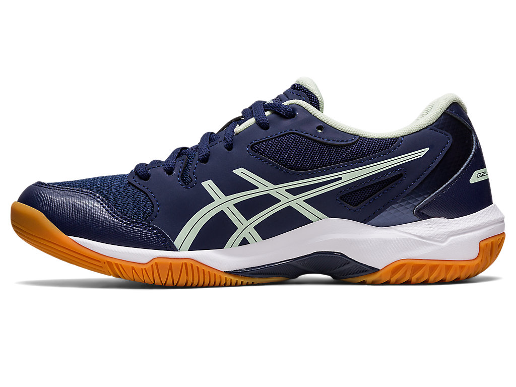 Women's Asics Gel-Rocket 10 Volleyball Shoes Navy / Green | 0896-HZBTG