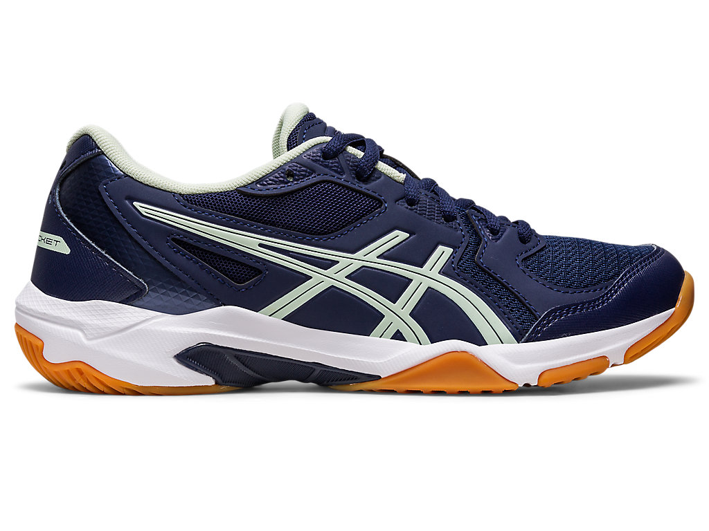 Women\'s Asics Gel-Rocket 10 Volleyball Shoes Navy / Green | 0896-HZBTG