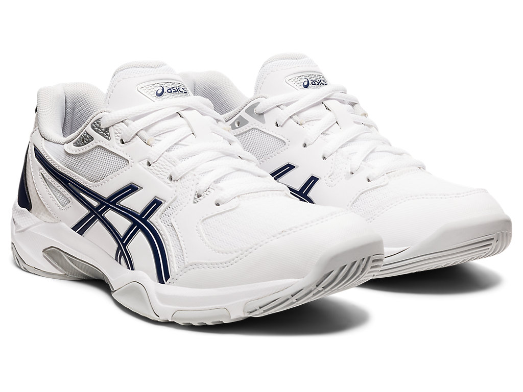 Women's Asics Gel-Rocket 10 Volleyball Shoes White / Navy | 6134-VCLBN