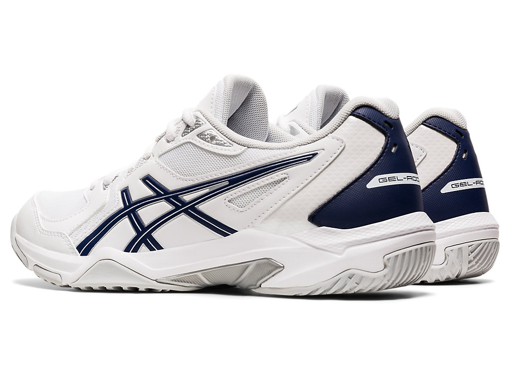 Women's Asics Gel-Rocket 10 Volleyball Shoes White / Navy | 6134-VCLBN