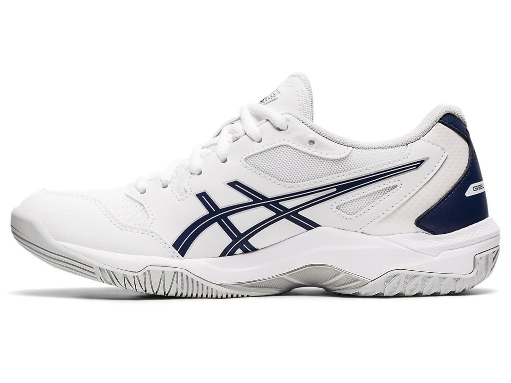 Women's Asics Gel-Rocket 10 Volleyball Shoes White / Navy | 6134-VCLBN