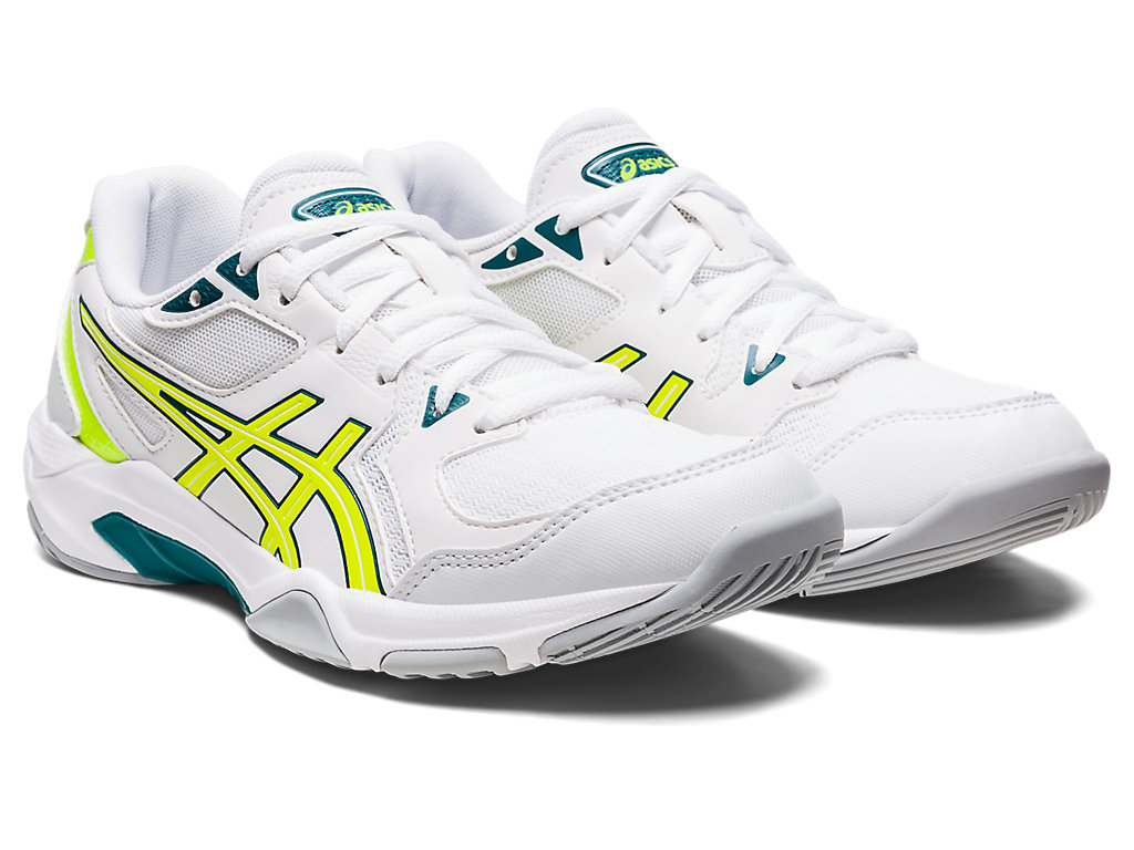 Women's Asics Gel-Rocket 10 Volleyball Shoes White / Yellow | 9850-EBLKJ