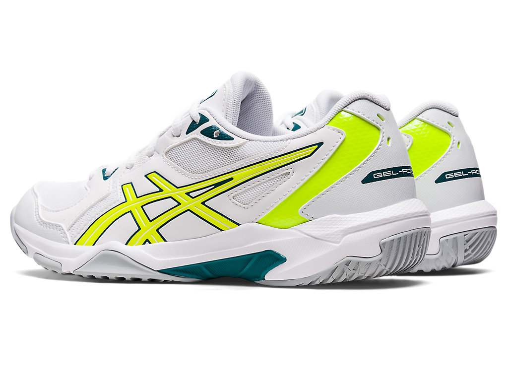 Women's Asics Gel-Rocket 10 Volleyball Shoes White / Yellow | 9850-EBLKJ