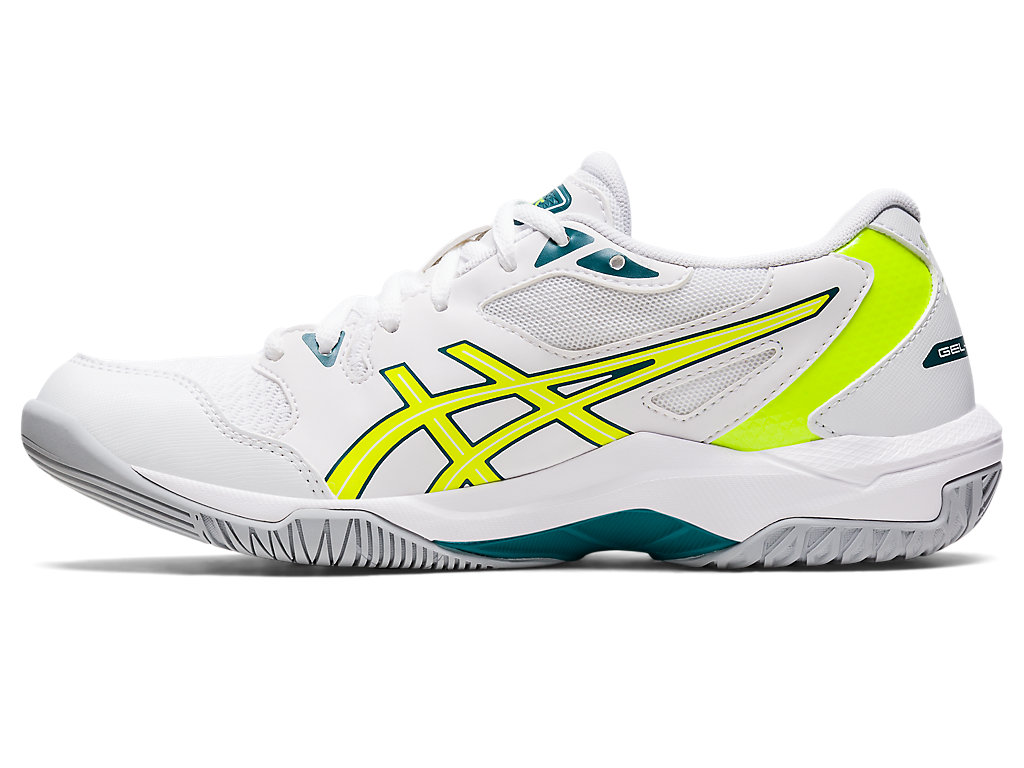 Women's Asics Gel-Rocket 10 Volleyball Shoes White / Yellow | 9850-EBLKJ