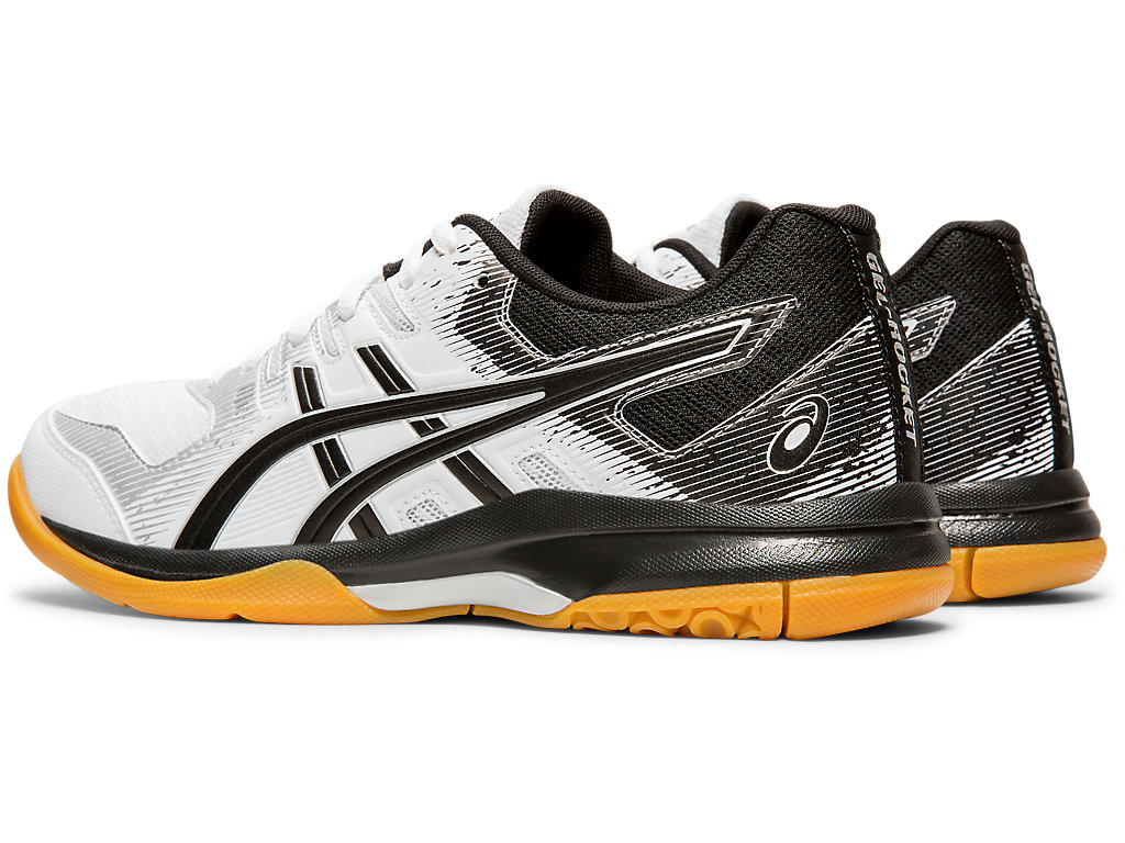 Women's Asics Gel-Rocket 9 Volleyball Shoes White / Black | 5987-DOBXU