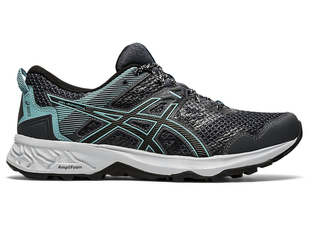 Women\'s Asics Gel-Sonoma 5 Trail Running Shoes Grey / Black | 2964-VNSYC