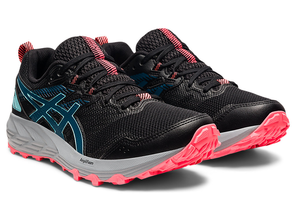 Women's Asics Gel-Sonoma 6 Trail Running Shoes Black / Deep Turquoise | 7481-WYJGE