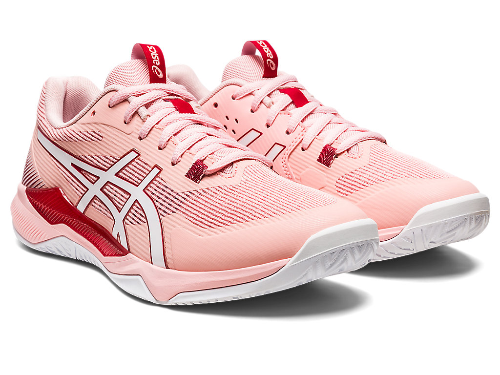 Women's Asics Gel-Tactic Volleyball Shoes Rose / White | 1698-ZIEXB