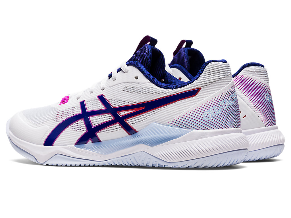 Women's Asics Gel-Tactic Volleyball Shoes White / Blue | 3198-FEMWL