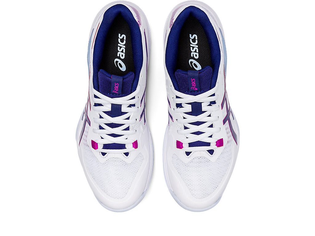 Women's Asics Gel-Tactic Volleyball Shoes White / Blue | 3198-FEMWL