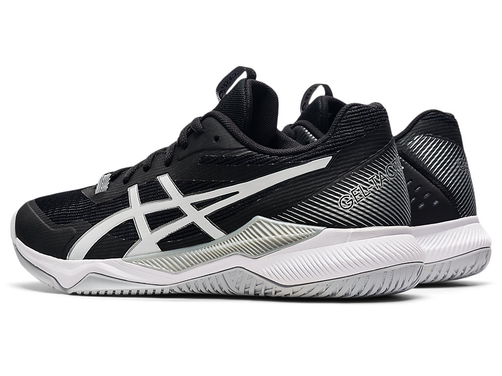 Women's Asics Gel-Tactic Volleyball Shoes Black / White | 4057-QXCDU