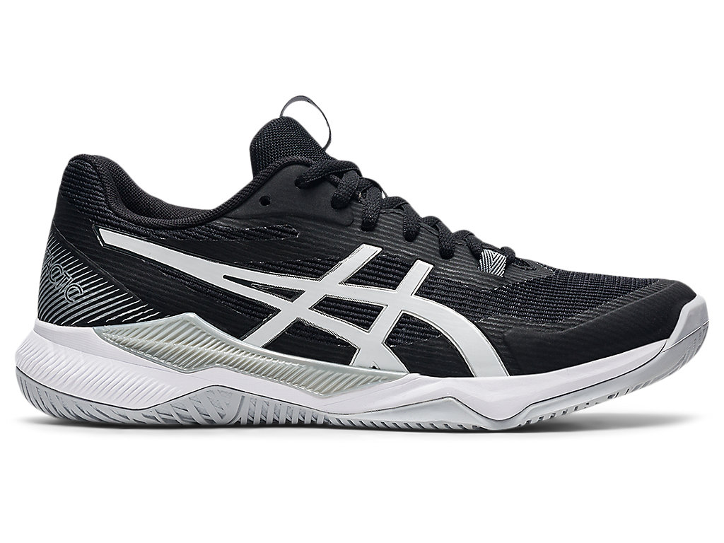 Women\'s Asics Gel-Tactic Volleyball Shoes Black / White | 4057-QXCDU