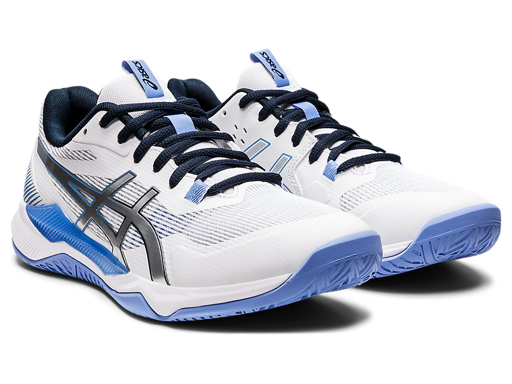 Women's Asics Gel-Tactic Volleyball Shoes White / Blue | 6958-TUDHV