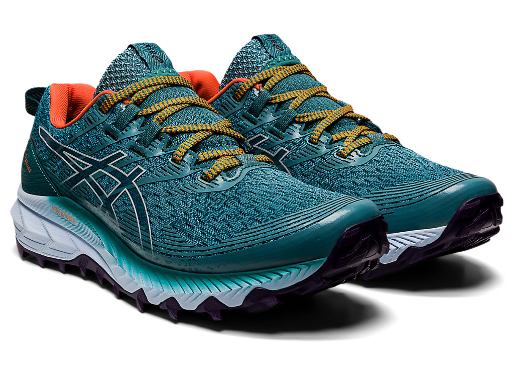 Women's Asics Gel-Trabuco 10 Trail Running Shoes Deep Green / Blue | 9126-GVSIA