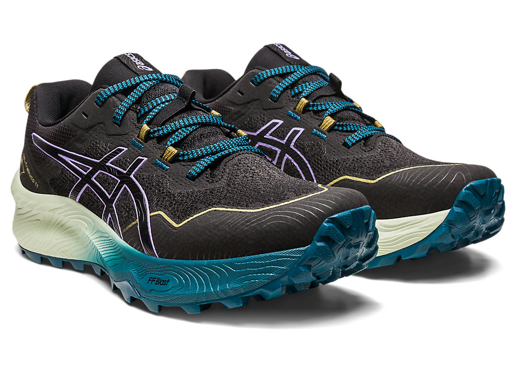 Women's Asics Gel-Trabuco 11 Trail Running Shoes Black / Purple | 1953-CANJT