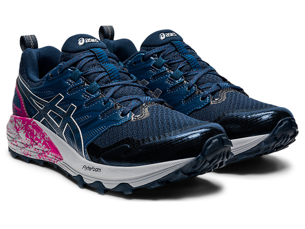 Women's Asics Gel-Trabuco Terra Trail Running Shoes Blue / Silver | 5809-TZCPA