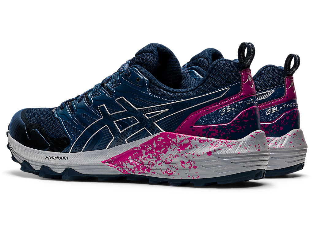 Women's Asics Gel-Trabuco Terra Trail Running Shoes Blue / Silver | 5809-TZCPA