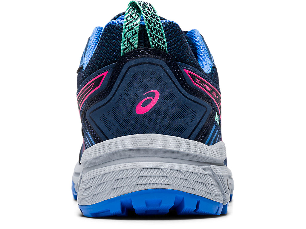 Women's Asics Gel-Venture 7 Trail Running Shoes Navy / Pink | 0428-DFNTK