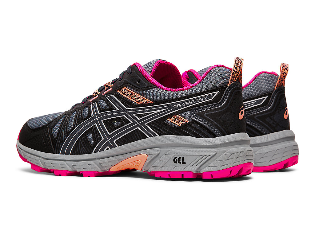 Women's Asics Gel-Venture 7 Trail Running Shoes Grey / Silver | 0983-RYXHM