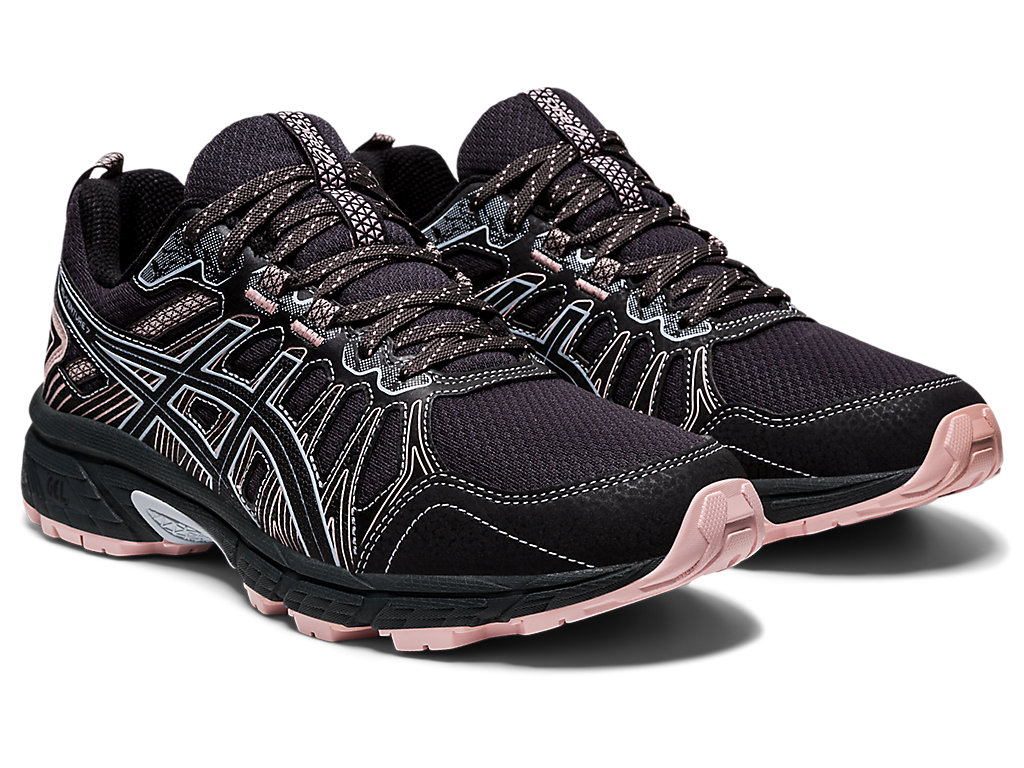 Women's Asics Gel-Venture 7 Trail Running Shoes Deep Grey / Black | 1264-PTVSF