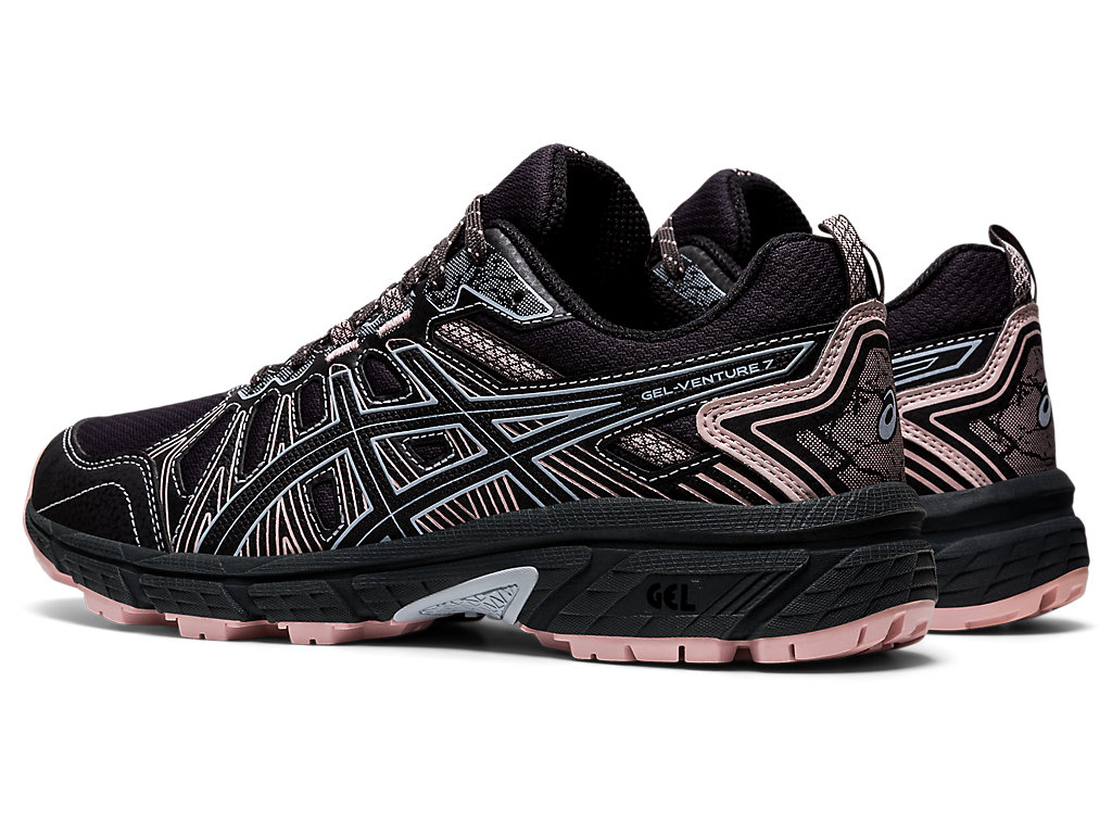 Women's Asics Gel-Venture 7 Trail Running Shoes Deep Grey / Black | 1264-PTVSF