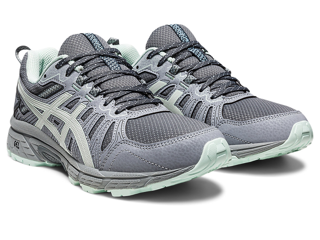 Women's Asics Gel-Venture 7 Trail Running Shoes Grey | 2610-HYMZK