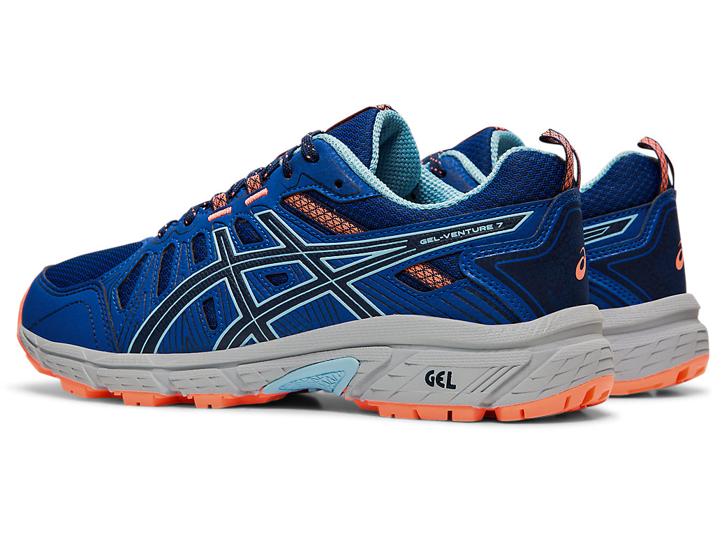 Women's Asics Gel-Venture 7 Trail Running Shoes Blue / Blue | 4356-PFLHQ