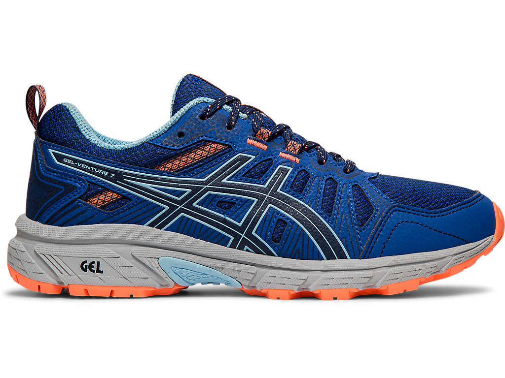 Women\'s Asics Gel-Venture 7 Trail Running Shoes Blue / Blue | 4356-PFLHQ