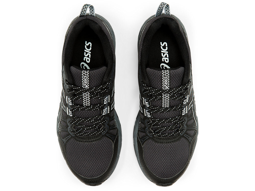 Women's Asics Gel-Venture 7 Trail Running Shoes Black / Grey | 4917-KNVSC