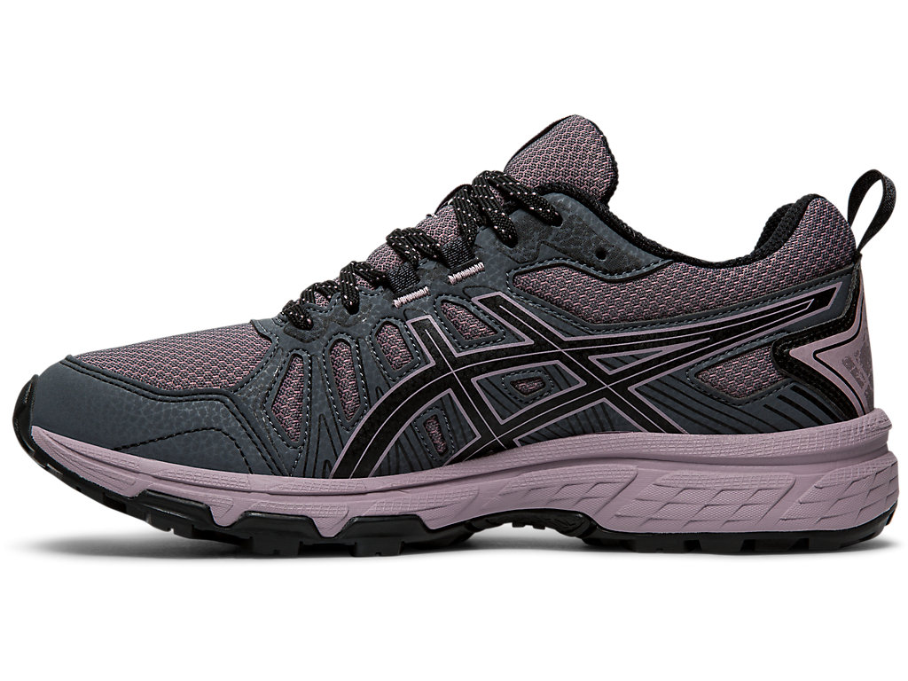 Women's Asics Gel-Venture 7 Trail Running Shoes Grey / Purple Pink | 6385-XYPGC