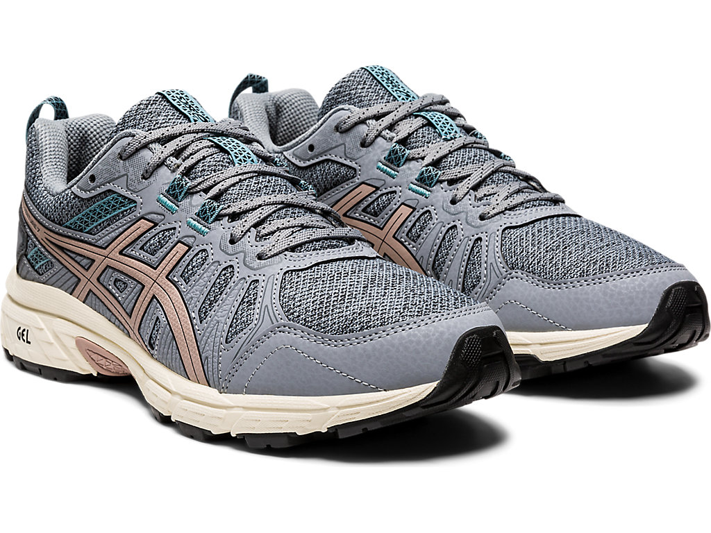 Women's Asics Gel-Venture 7 Trail Running Shoes Grey | 8610-QVBWT