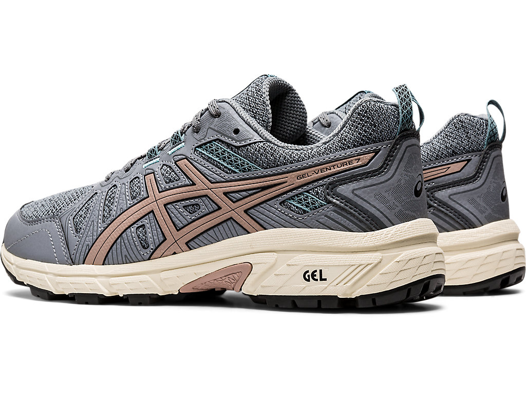 Women's Asics Gel-Venture 7 Trail Running Shoes Grey | 8610-QVBWT