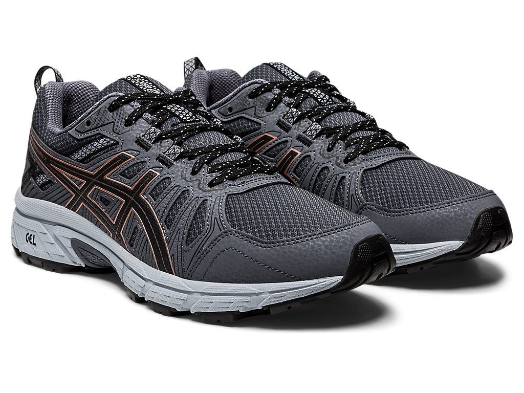 Women's Asics Gel-Venture 7 Trail Running Shoes Deep Grey | 9314-MSHXB