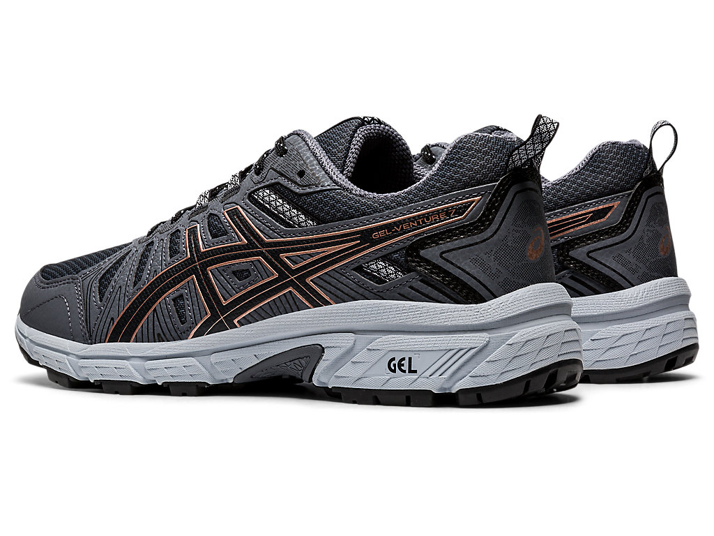 Women's Asics Gel-Venture 7 Trail Running Shoes Deep Grey | 9314-MSHXB