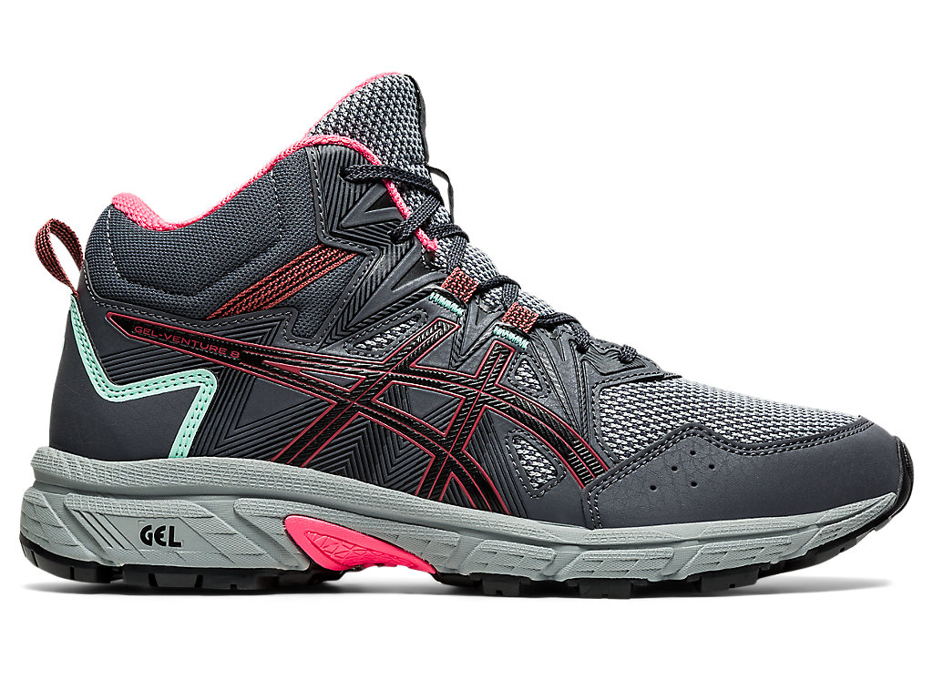 Women\'s Asics Gel-Venture 8 Mt Trail Running Shoes Grey / Rose | 8162-JPNHF