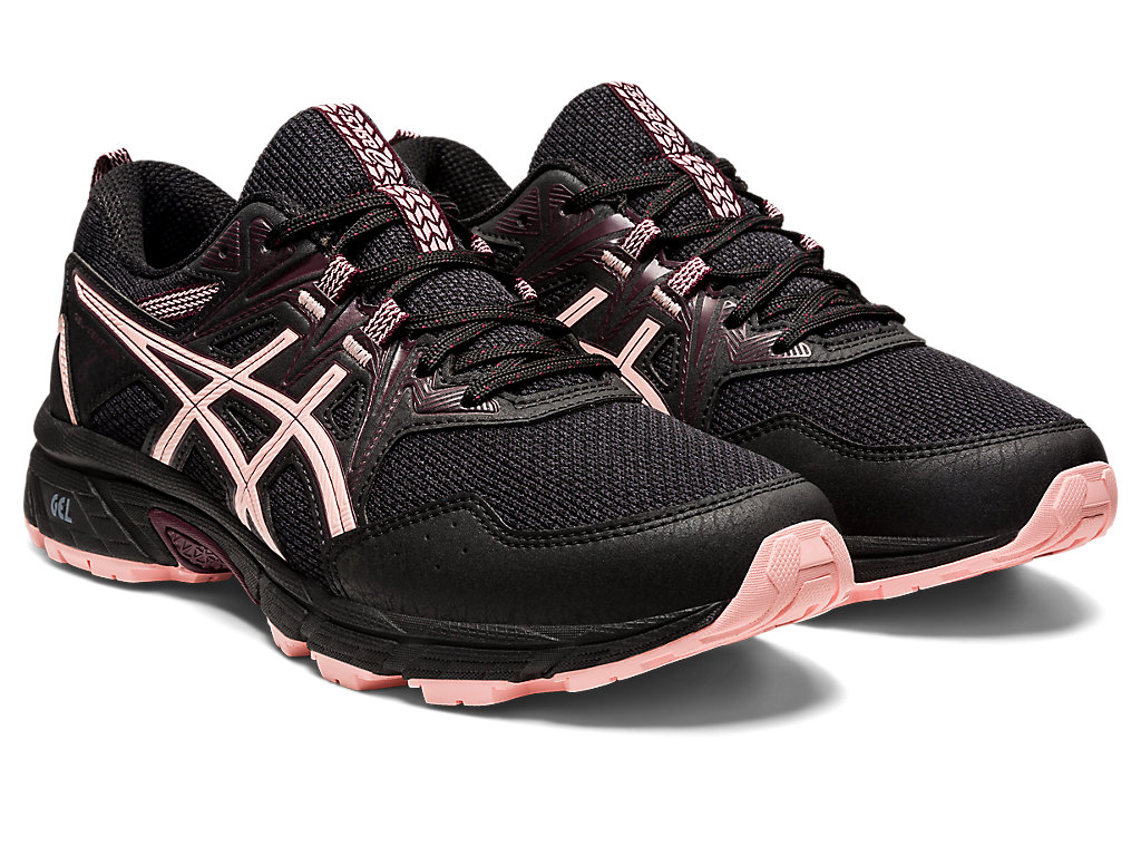 Women's Asics Gel-Venture 8 Trail Running Shoes Black / Rose | 1562-NVLDT