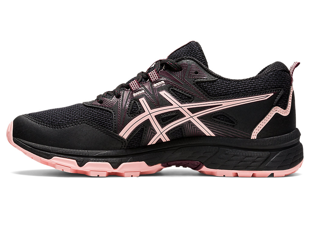 Women's Asics Gel-Venture 8 Trail Running Shoes Black / Rose | 1562-NVLDT