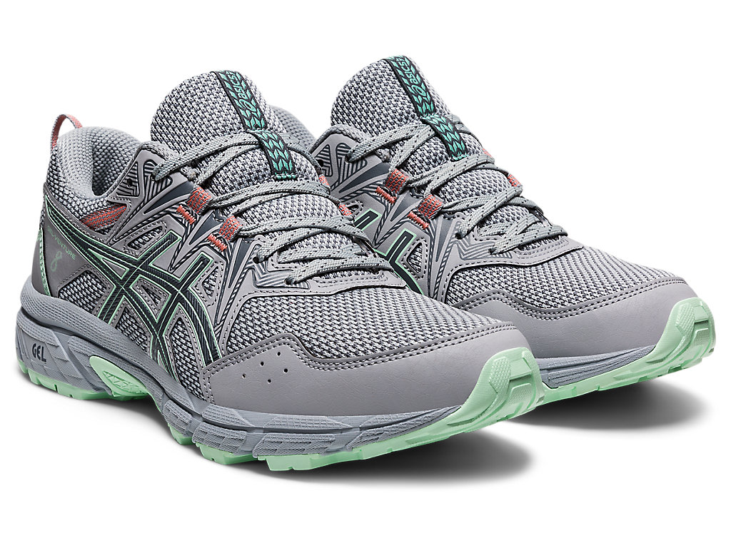 Women's Asics Gel-Venture 8 Trail Running Shoes Grey | 1764-IZWJF