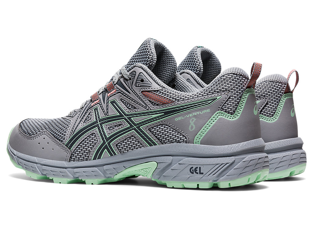 Women's Asics Gel-Venture 8 Trail Running Shoes Grey | 1764-IZWJF