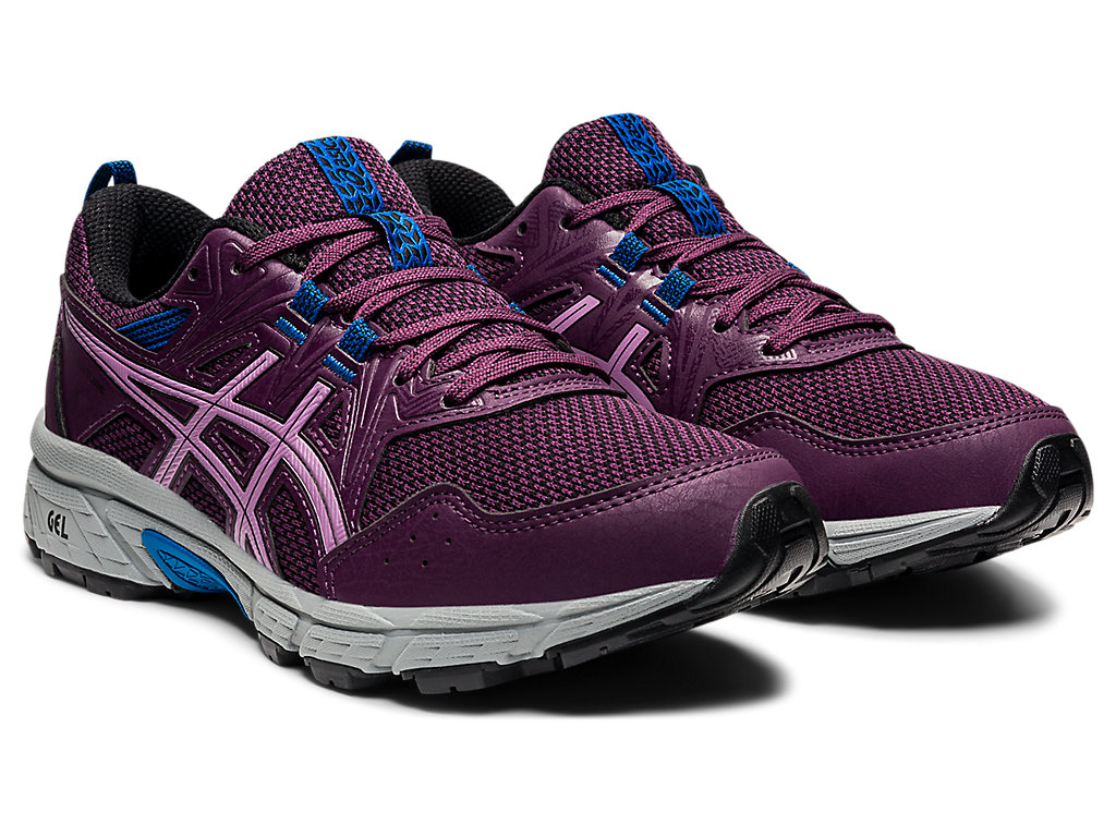 Women's Asics Gel-Venture 8 Trail Running Shoes Deep Purple / Black | 2096-IHDCZ