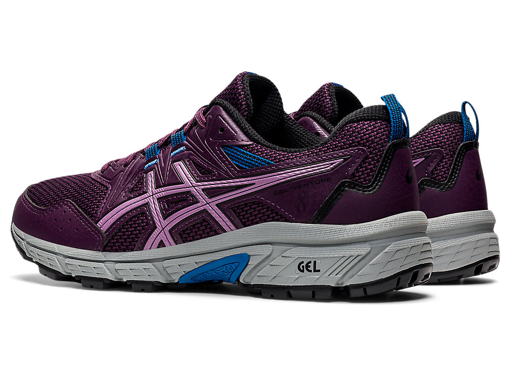 Women's Asics Gel-Venture 8 Trail Running Shoes Deep Purple / Black | 2096-IHDCZ