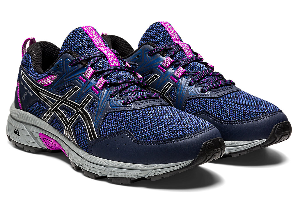 Women's Asics Gel-Venture 8 Trail Running Shoes Silver | 2869-BIHJM