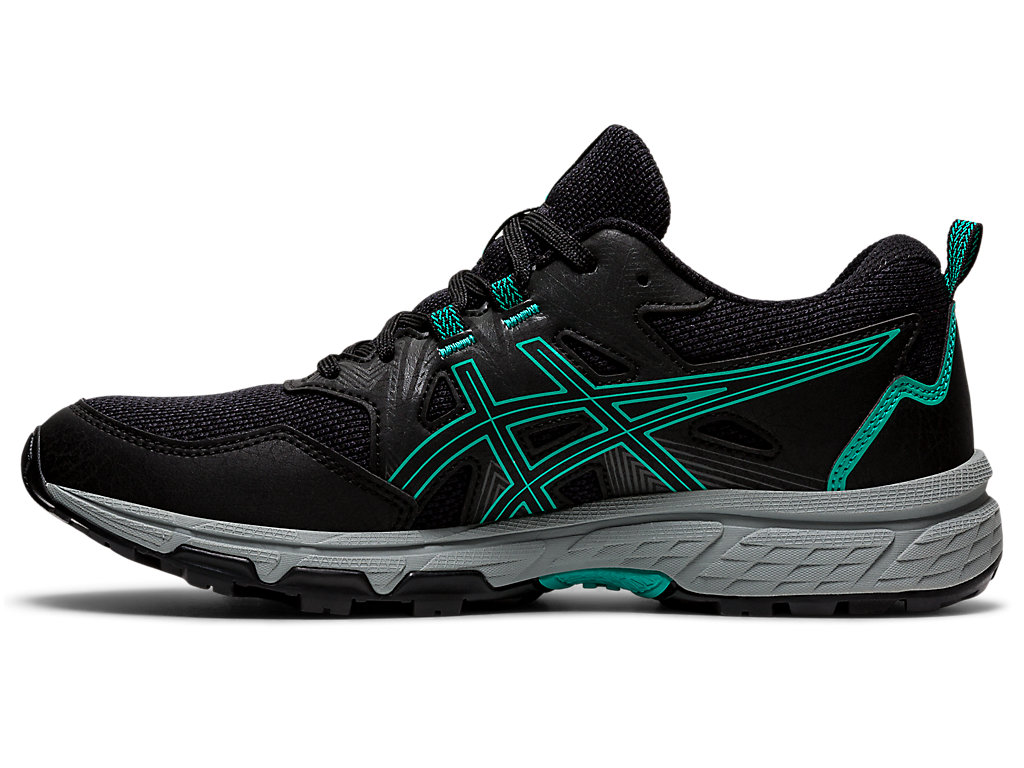 Women's Asics Gel-Venture 8 Trail Running Shoes Black | 4129-UHZKS