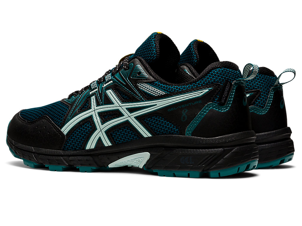 Women's Asics Gel-Venture 8 Trail Running Shoes Black | 5317-HMGWZ