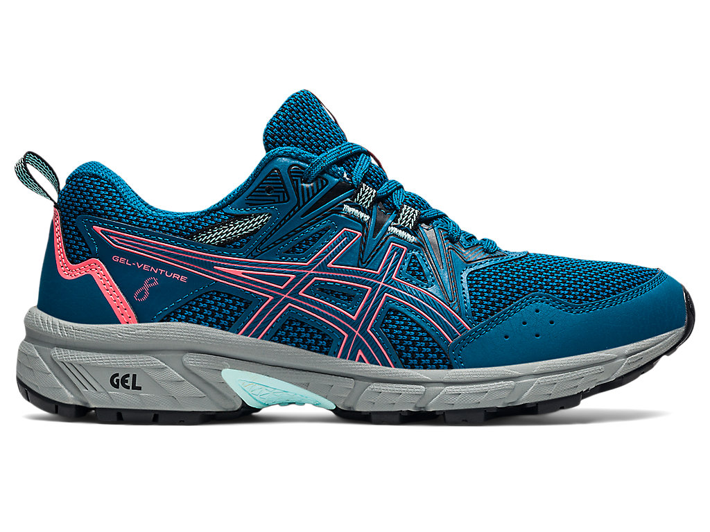 Women\'s Asics Gel-Venture 8 Trail Running Shoes Blue | 6417-TPZUR