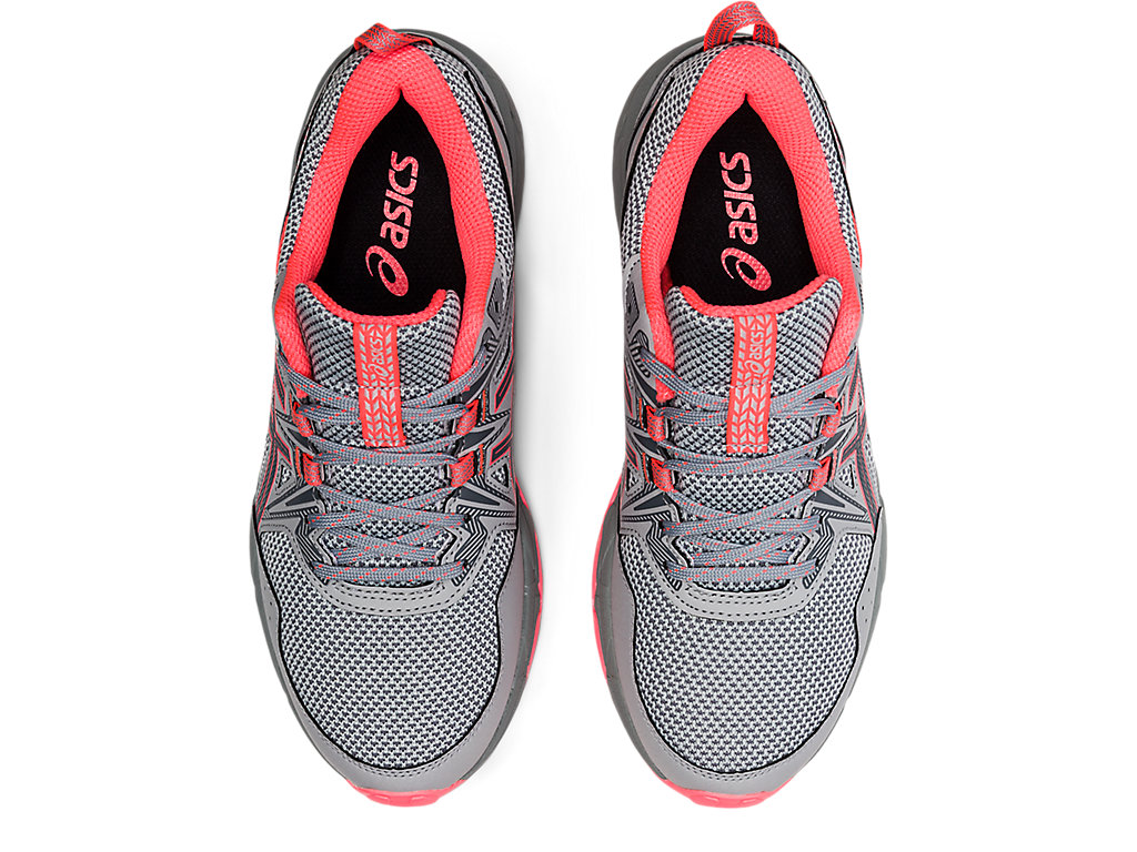 Women's Asics Gel-Venture 8 Trail Running Shoes Grey / Coral | 8437-JNVFC