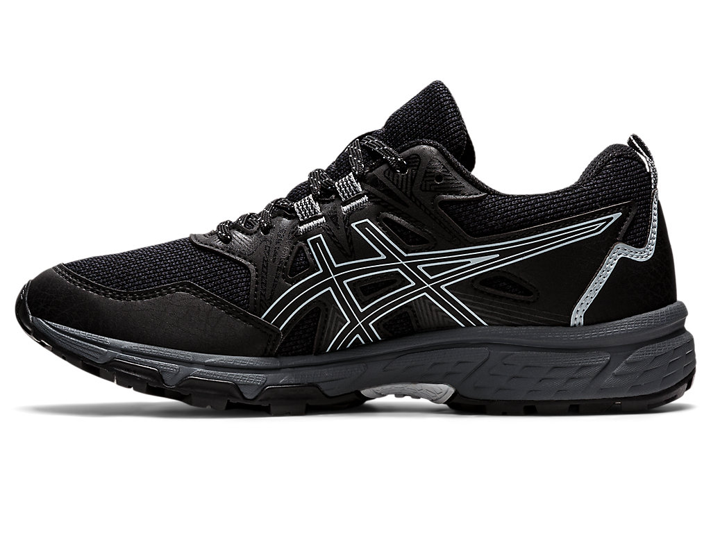 Women's Asics Gel-Venture 8 Trail Running Shoes Black / Grey | 8765-PYOQW